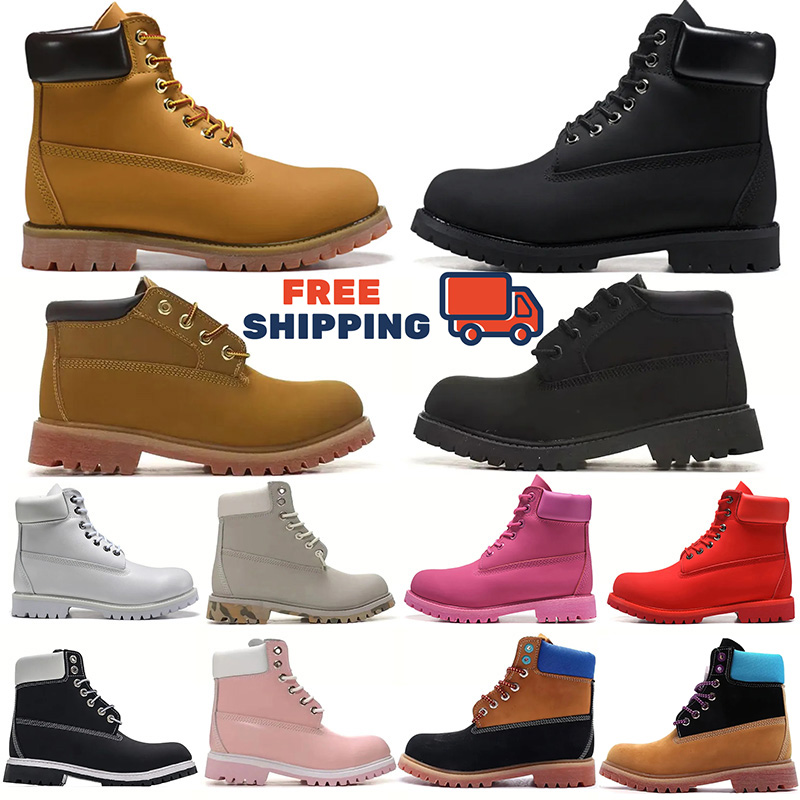 Free Shipping tims designer boots for men women outdoor shoes boot booties cowboy sneakers luxury ankle boots fur wheat black brwon winter trainers hiking shoes