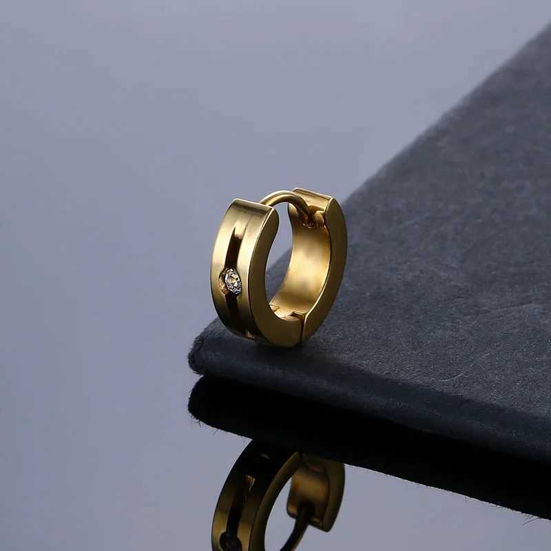 Hot Sale Fashion Stainless Steel Earrings Korean Simple Geometric Earring For Trend Women Men Jewelry C251103