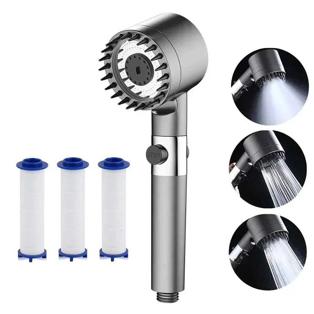 HighPressure Handheld Shower Sprayer with 3 Modes 360 Adjustable Detachable Shower Pause Button WaterSaving Design fo Y251103