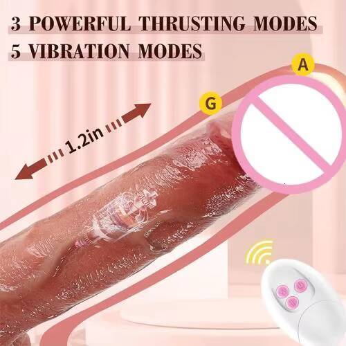 Remote Thrusting 86 Inches Lifelike Medical Liquid Silicone Dildo Artificial Penis Vibrator Sex Toys for Woman Sex Products