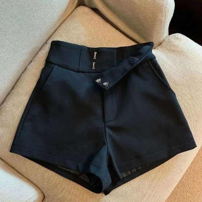 Black Women Haruku Elegance Mooyufon High Waisted Shorts A e Slim Casual Hot Girl Straight Pants Sexy