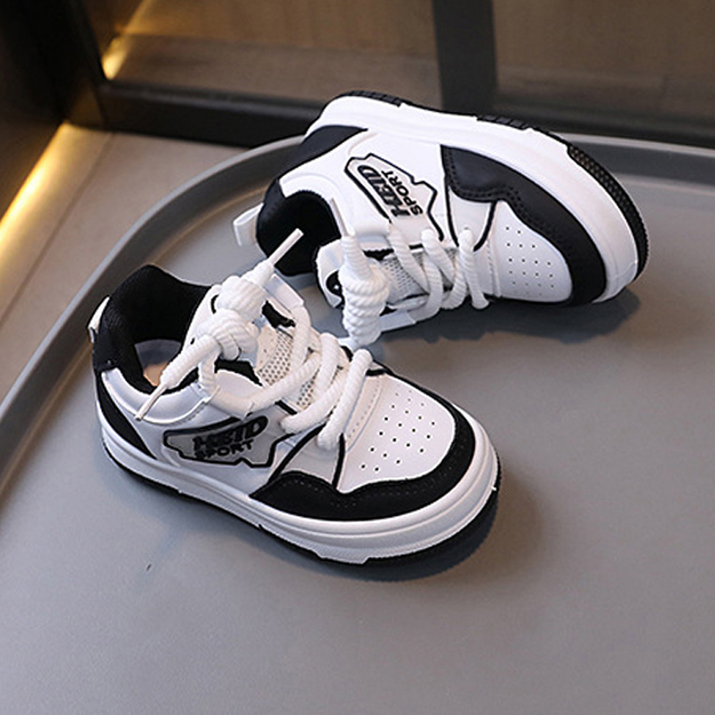 Designer Kids Shoes Thick Bottom Versatile Kids Trainers Umshop for Toddler Fashion boy School Leisure Tennis Shoes Non-slip Chunky Sizes 21 - 32 U011