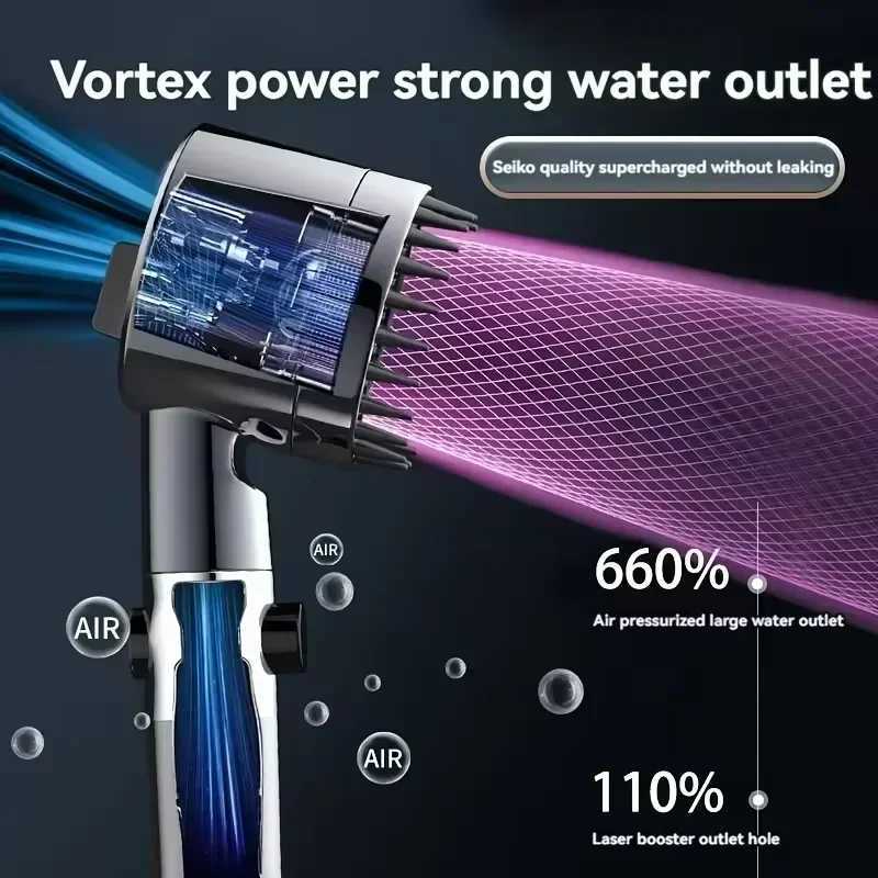 High Pressuri Filter Shower 3-mode Adjustable Spray with Massage B Rain Faucet Bathro Accessories Y251103