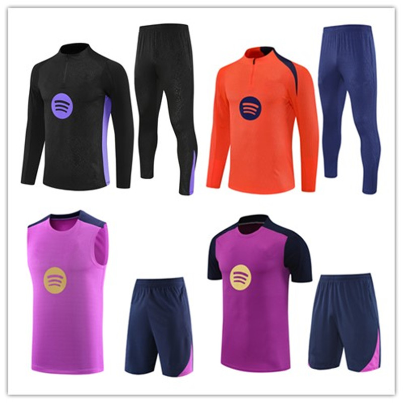 Barcelone Barcellona tracksuits training survetement kit retro Soccer chandal LAMINE YAMAL GAVI FERRAN PEDRI LEWANDOWSKI RAPHINHA Jerseys mens and kids