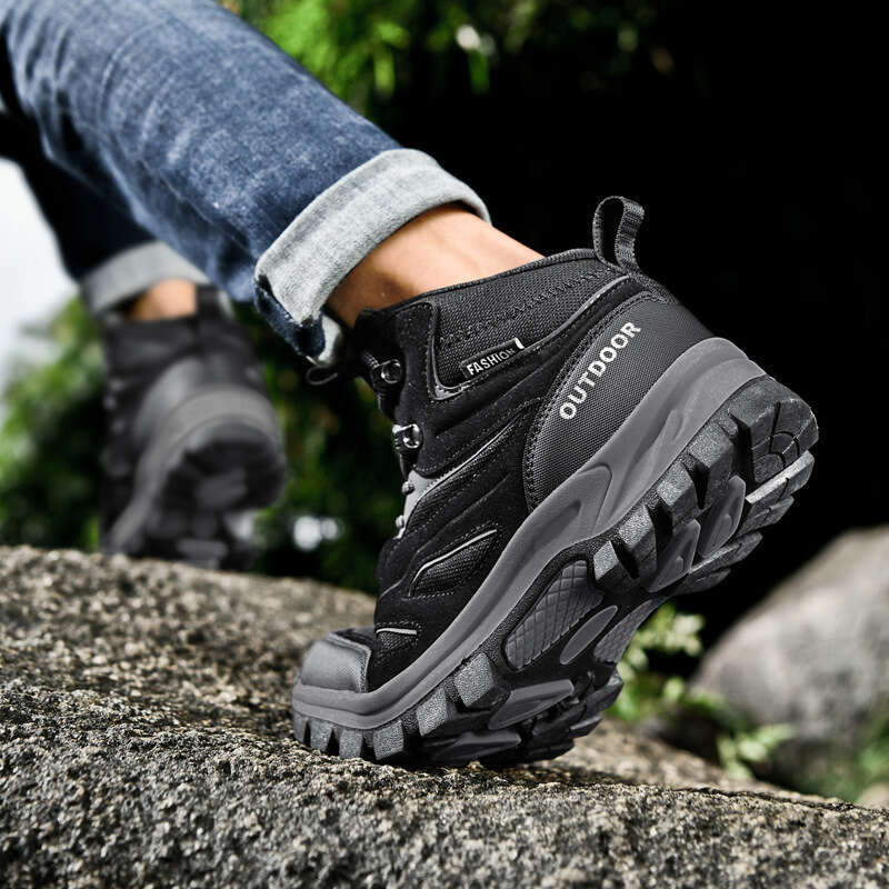 Autumn New Men's Trendy Outdoor Mountaineering Large Youth Lace up Sports and Casual Shoes