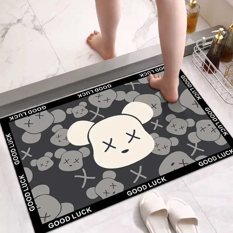 Diatom mud floor mat bathroom toilet special floor mat toilet bath shower door mat water absorption quick drying non-slip carpet C251103