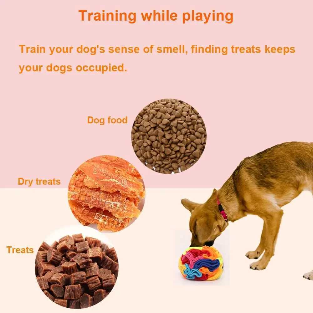 Interactive Dog Toys Snuffle Ball for Dogs Encourage Natural foraging skills Snuffle Ball Dog Toys Treat Ball for Large L251103