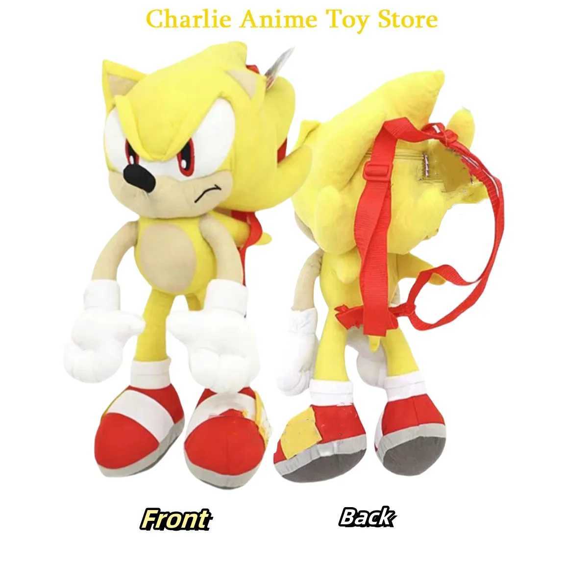 6 Style Plush Backpack Classic Game Character Black Shadow Plush Toy Animation Small Capacity Childrens Soft Toy Birthday Gift X250402
