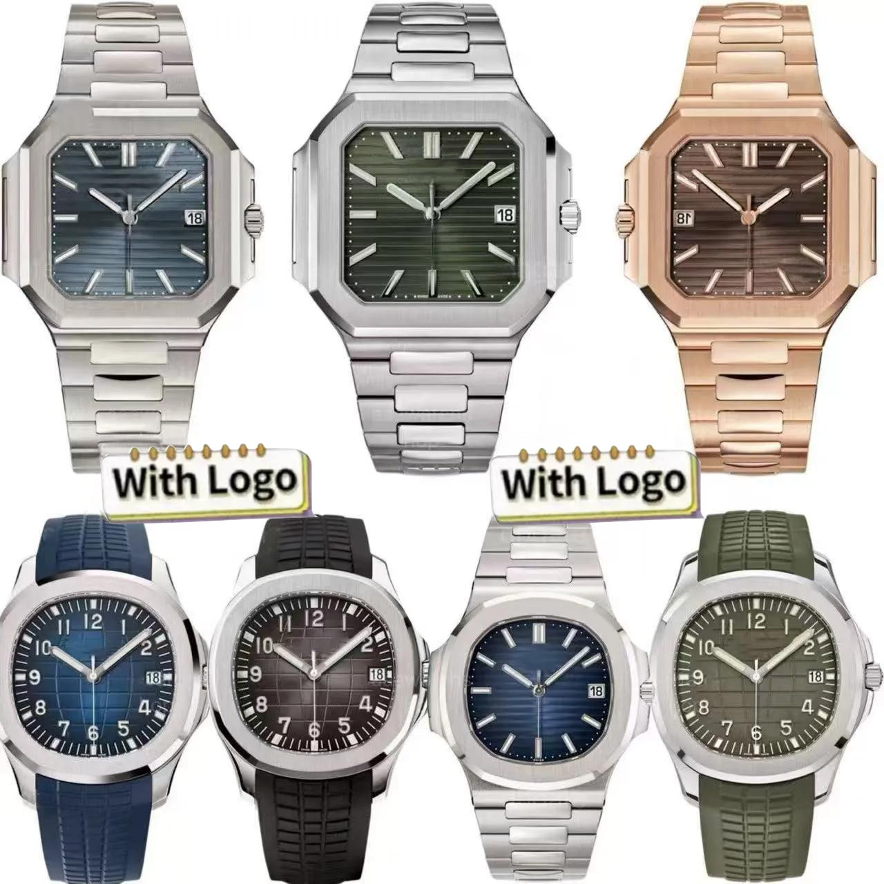 JASON007 High Quality Luxury Automatic Watches Men 7 Styles Stainless steel/Rubber/Leather Straps Designer Watch 41MM Waterproof Sapphire Wristwatches Montre