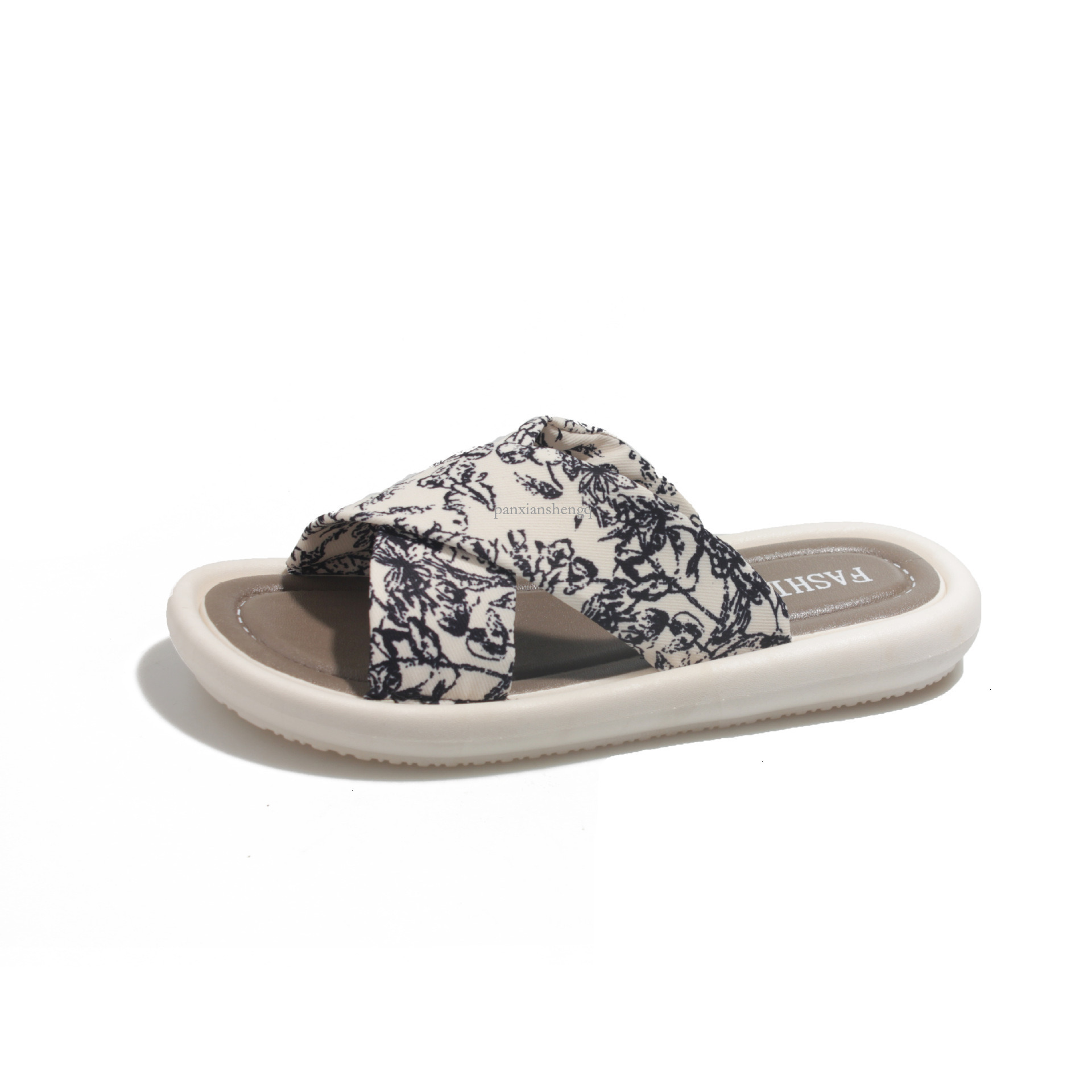 2025 Summer New High End Non Slip Soft Soled Women S Slippers Fashion Designer Outdoor Casual Shoes Open Toed One Line Beach Cross Sandals