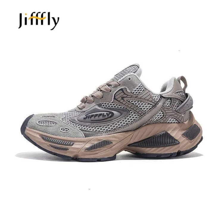 Free Shipping Jifffly Outdoor Running Shoes Breathable Trainer Sneakers for Men Women Height Increasing Plus-Size Sports Shoes