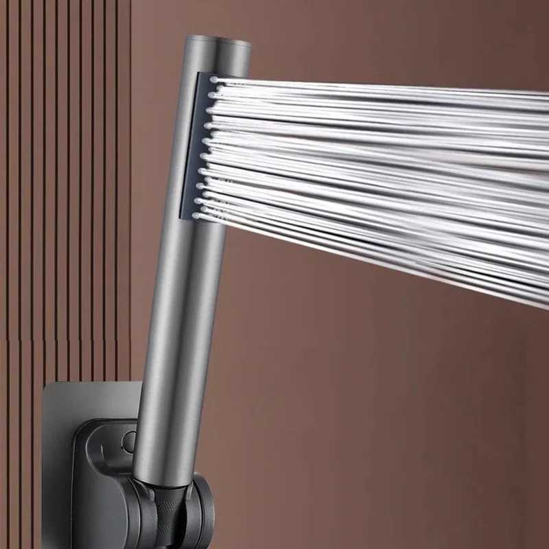 Stainless Steel Cylindrical Handheld Booster Shower Hotel He Bathro Universal Shower Set Y251103