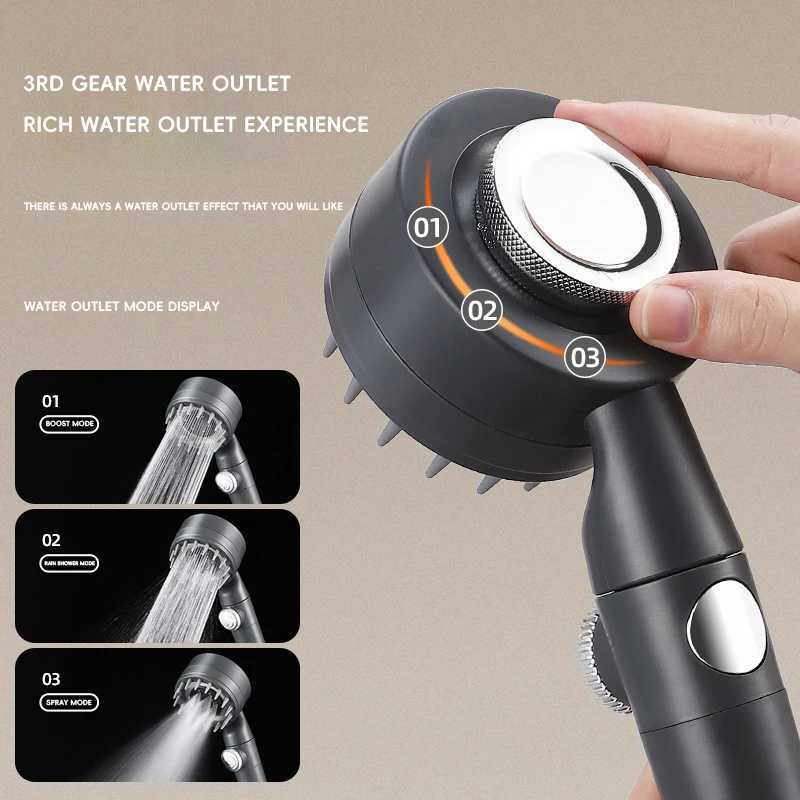 Daispray pressuri handheld shower silicone handheld shower set pressureregated waterstop shower Y251103
