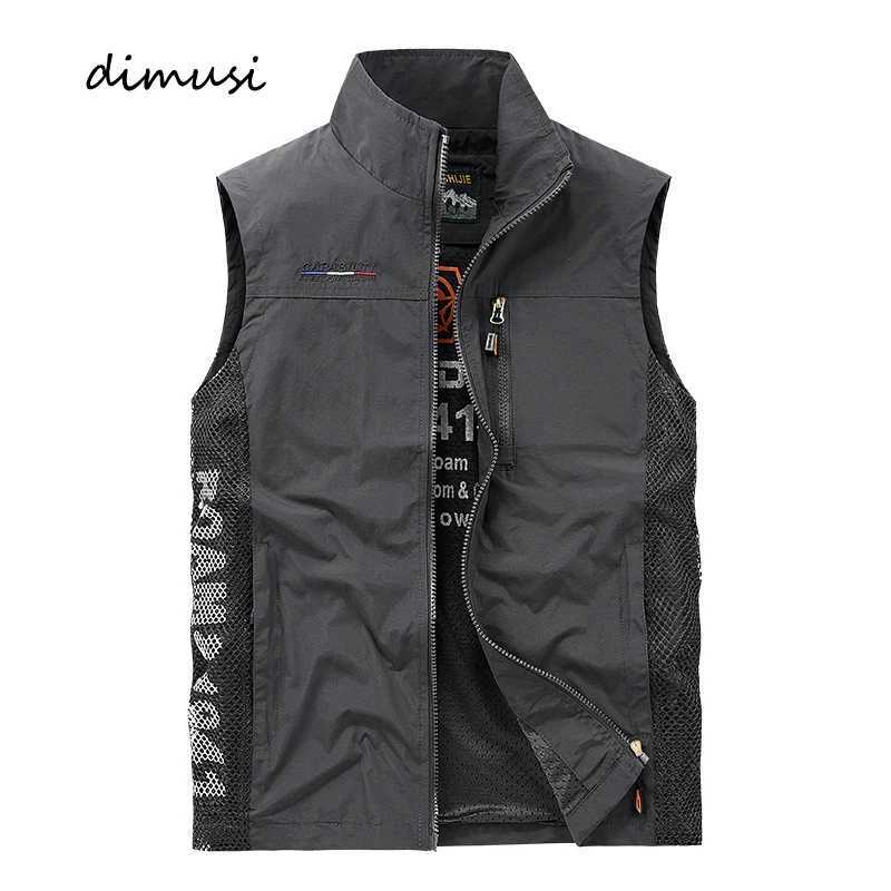 Summer Mens Work Vest Leisure outdoor Men Breathable Mesh Sports Waistcoat Man Photography Fishing Sleeveless Jackets Clothing X250403