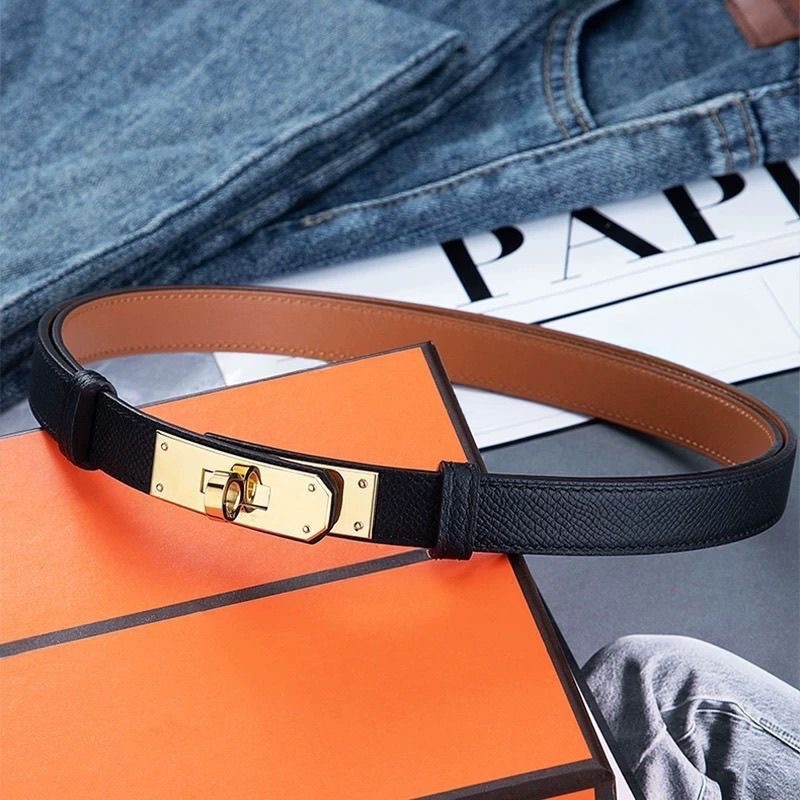 Designer Women's Belt Fashion Classic Brand Narrow Edition Luxury Top Leather Belt Dress Set Pants Decoration Women's Buckle Design Waist Tight black Belt With box AA2