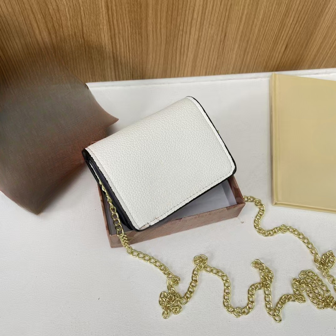 2025 new classic pattern display solid color short high-end chain shoulder crossbody bag designer women's trendy shoulder bag2