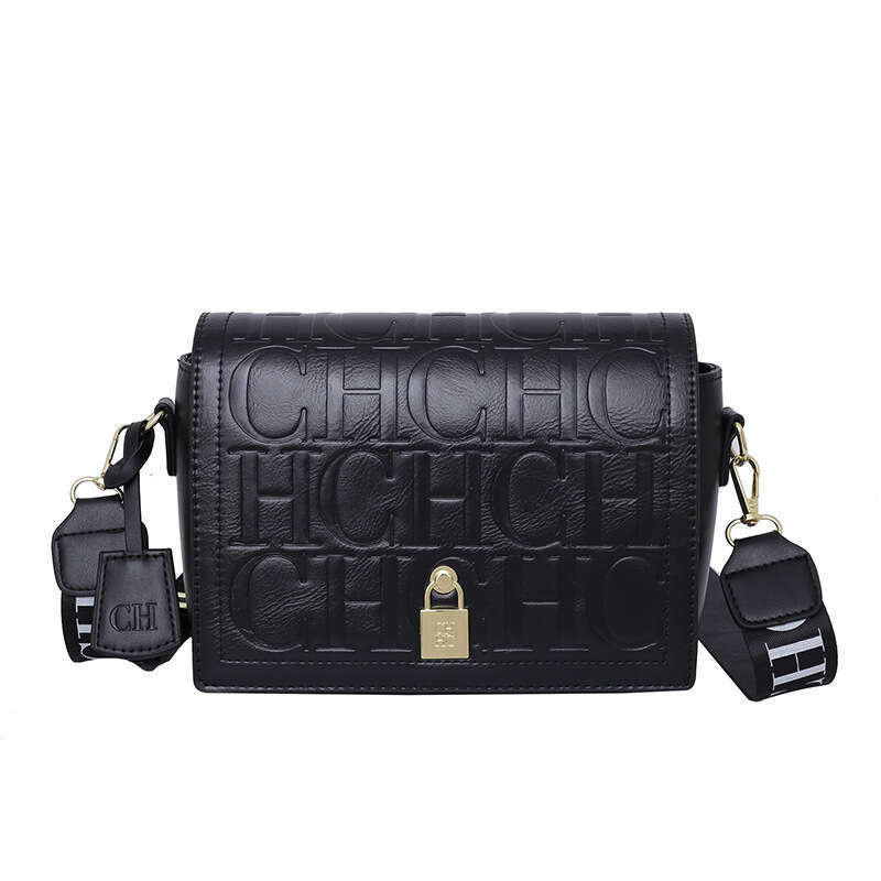 Women's Bags Embossed new crossbody high-end embossed large capacity small square bag, women's CH shoulder bag