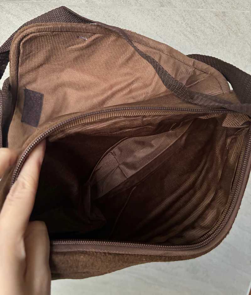 Domo Kun Plush Messenger Bags for Women Men Fashion Cute Cartoon Anime School Bag Brown Crossbody BagsW251103