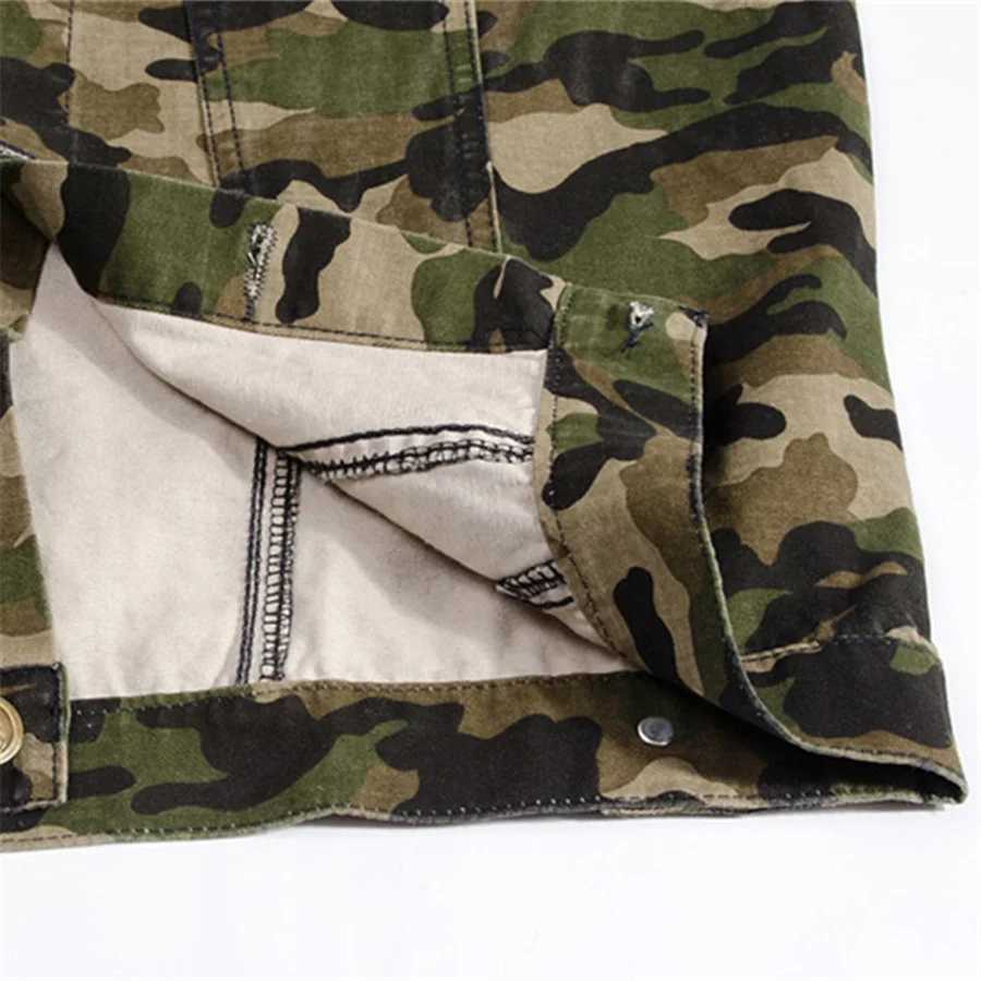 Spring Autumn Mens Camouflage Denim Vest Sleeveless Jeans Jacket Men Slim Fit Waistcoat Cowboy Hip Hop Streetwear Casual Tops X250403