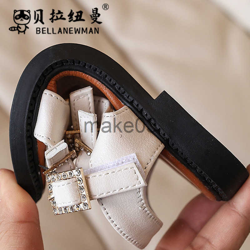 Choice Girls Metal Buckle Versatile Roman Shoes 2025 Summer New Collection Childrens Open toed Beach Shoes Big Kids Sandals J250403
