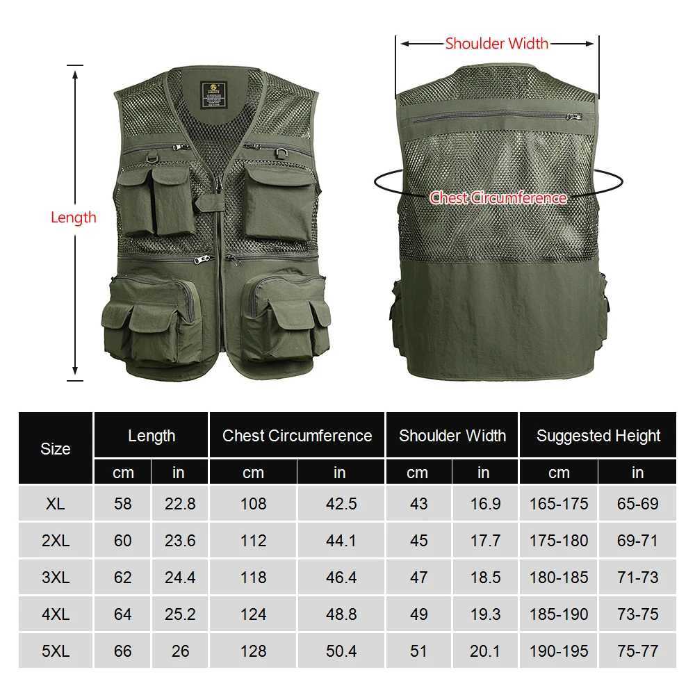 Fishing Vest Breathable Fishing Travel Mesh Vest with Zipper Pockets Summer Work Vest for Outdoor Activities X2504031