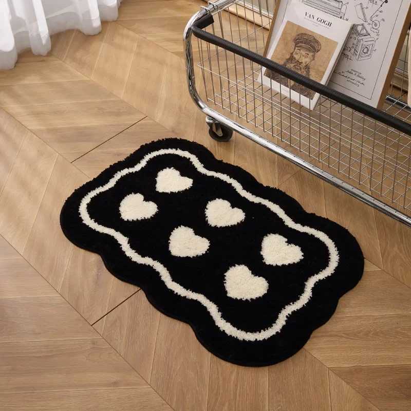 Modern Simple Imitation Cashmere Carpet Comfortable And Easy To Take Care Of Entrance Carpet Toilet Carpet Home Decor C251103