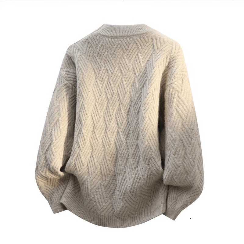 Warm Knitted Pullover 2025 New Winter Mens O-neck Casual Sweater High-quality Mens Pullover Clothing Size 4XLT251103