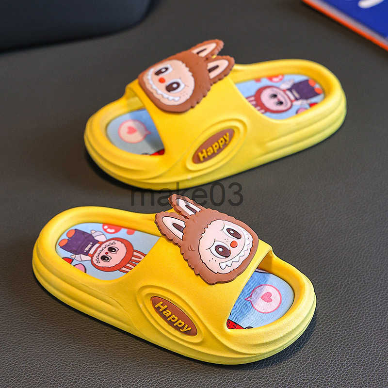 Labu childrens slippers summer boys and girls cartoon anti slip children home indoor bathroom overseas J250403