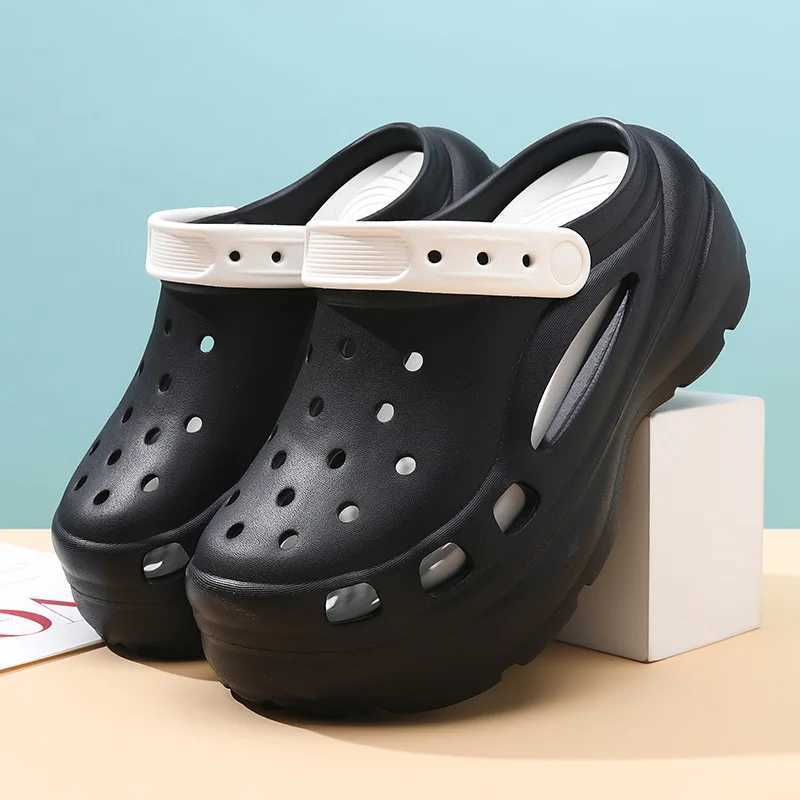 Warm hole shoes summer N slip outdoor sandals closed toe poop feeling beach thick Bot soft Bot Y250403