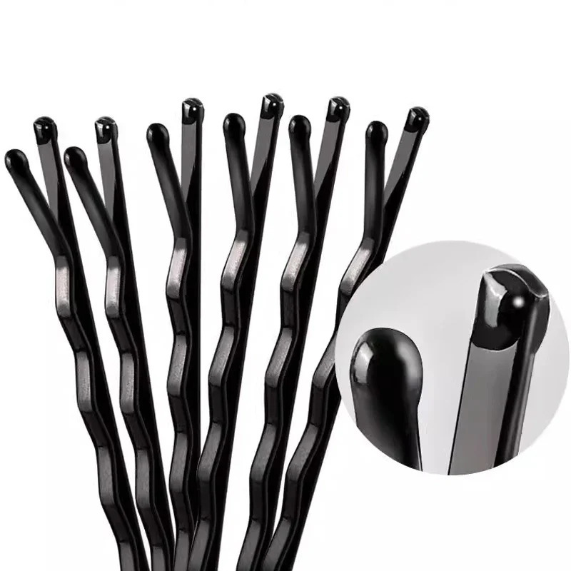 50600pcs Black Straight Line Hair Clip Ushaped Needle Lady Hairpins Curly Wavy Grip Bobby Pins Styling Accessories 251031