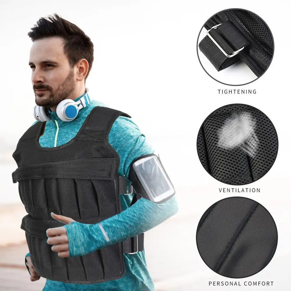 Running Weighted Vest 31535kg 10KG Adjustable Workout Weight Vest Exercise Vest for Workout Strength Training Running 251031