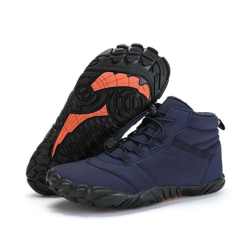 6800 high top oversized snow boots, winter plush insulation, couple's cotton shoes, five finger elastic band hiking shoes