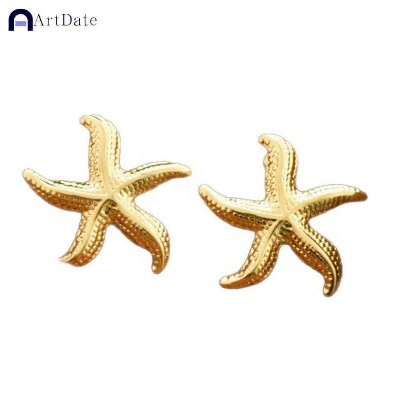Vintage Summer Starfish Stainless Steel Stud Earrings For Women Simple Star Shell Earrings Stud Ocean Party Jewelry Gift C251103