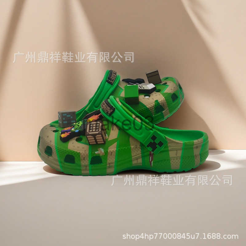 Cross My World joint childrens hole shoes sandals adult childrens sandals mens and womens slippers J250403