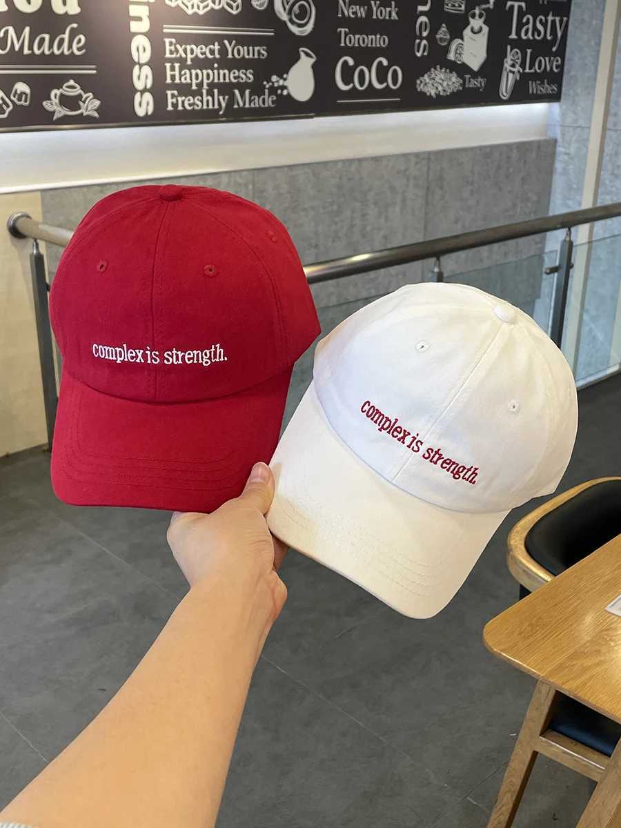 Baseball cap womens couple face shape small wide thin soft foot cap mens big face sun protection little red hat Y250403