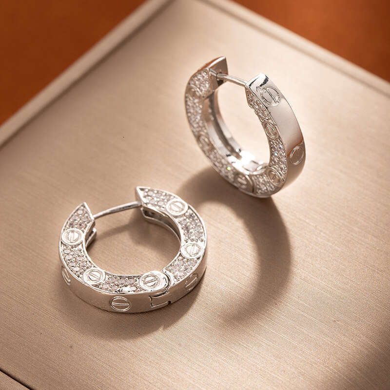 Earrings Designer luxury earring gold Small Circle for Women New Hot Selling High End Elegant Simple Hoop Earrings Clips Ear Jewelry