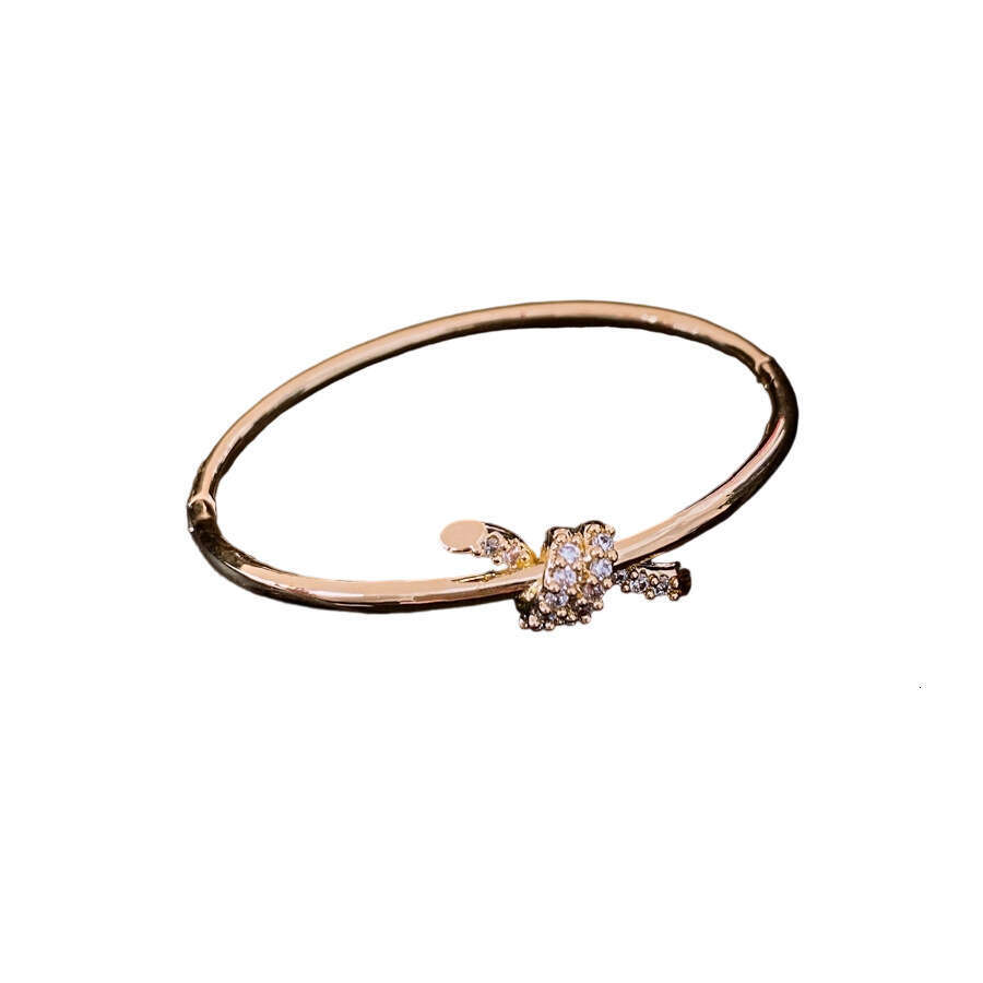 Bracelets Designer luxury bangle Zircon Knot Rope Smooth Clasp Fashionable European and American Versatile Personality Bracelet Niche for Women