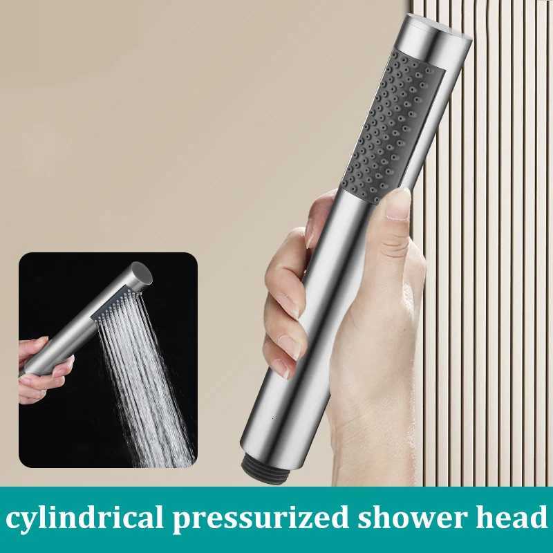 Handheld Cylindrical Stainless Steel Booster Shower Hotel He Bathro Universal Shower Set Y251103