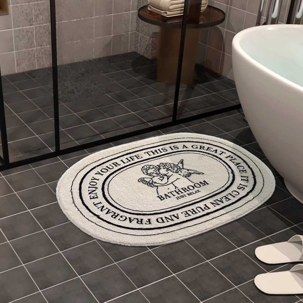 Floor mat anti-slip bath mat soft doormat angel pattern door mat C251103