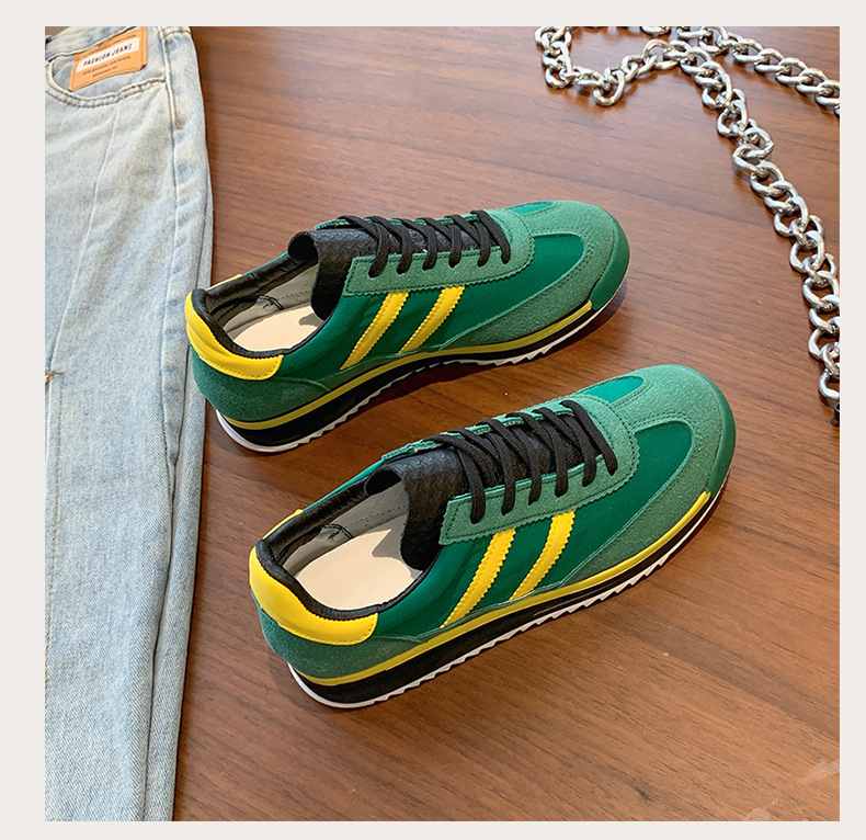 designer shoes 2025 new Women's German training shoes style for spring flat sole versatile color-blocked leisure sports running shoes trendy shoe