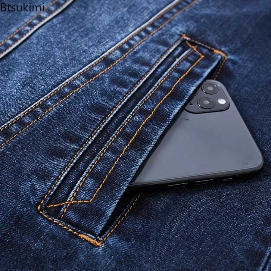 New Mens Denim Vest Fashion Print Hip Hop Cowboy Waistcoat Multi-pocket Casual Motorcycle Style Sleeveless Jeans Jacket for Men X250403