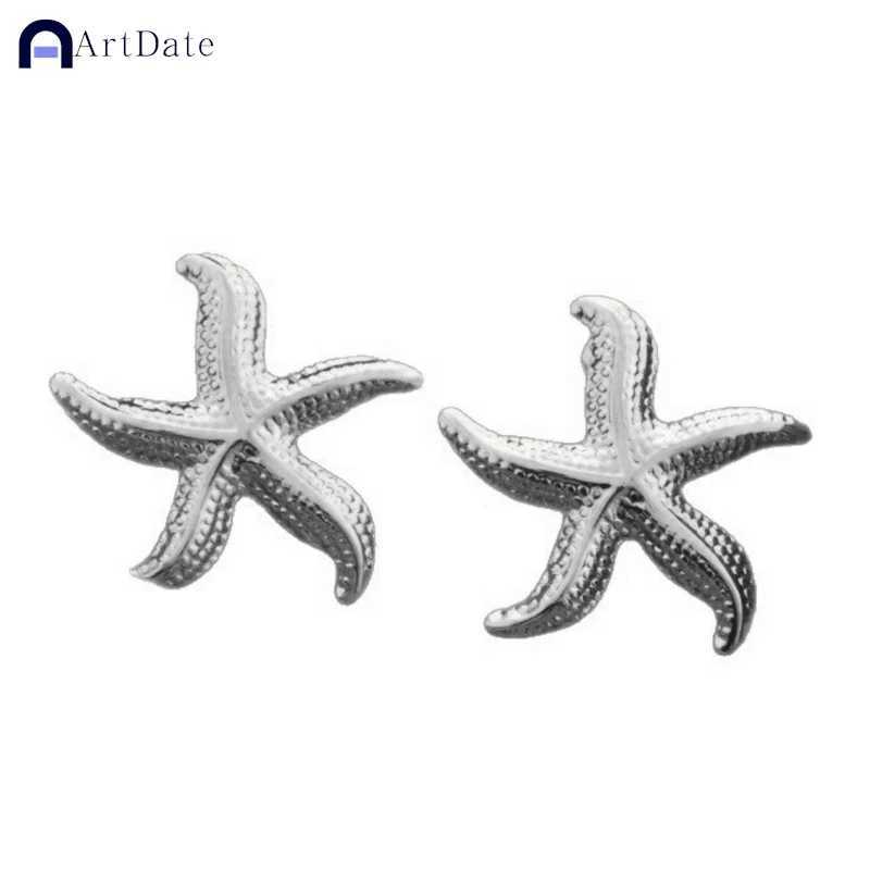 Vintage Summer Starfish Stainless Steel Stud Earrings For Women Simple Star Shell Earrings Stud Ocean Party Jewelry Gift C251103