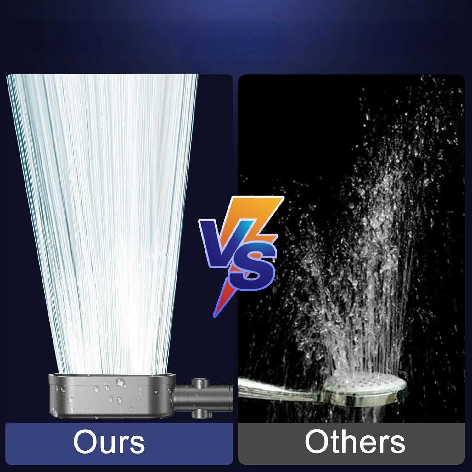 3 Modes Handheld Shower Strong High Pressure Water Saving Filtered Shower Fallresistant ABS Bathro Shower Nozzle Y251103