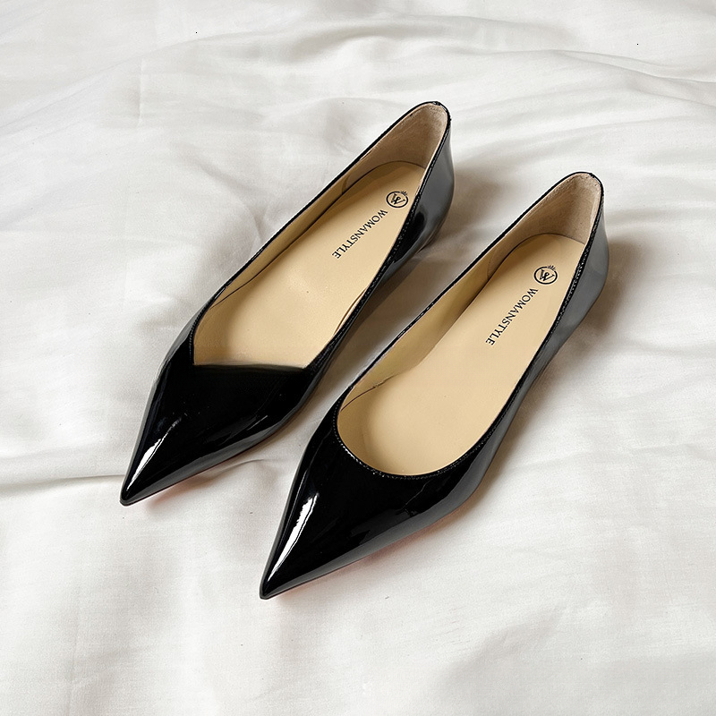 2024 New Spring French Style Nude Color Hidden Wedge Pointed Toe Flat Women Shallow Mouth Versatile Commuter Single Shoes ddmysaturn