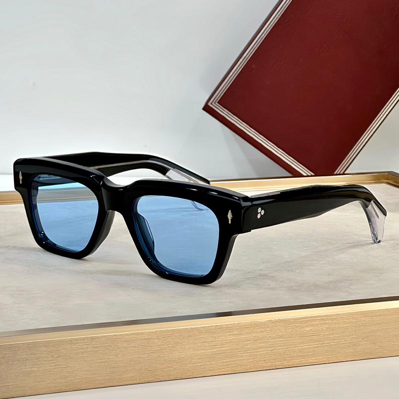 Top Quality Square Acetate Sunglasses For Men And Women Designer FELLINI Handmade Fashion Luxury Sunglasses UV400 Outdoor Glasses With Box