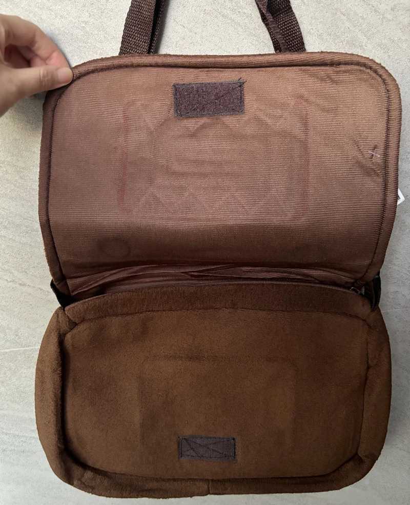 Domo Kun Plush Messenger Bags for Women Men Fashion Cute Cartoon Anime School Bag Brown Crossbody BagsW251103