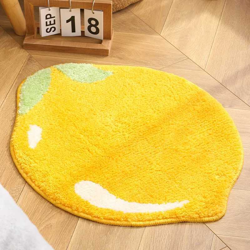 VIKAMA Fresh Fruit Irregular-Shaped Faux Cashmere Carpet Home Bedside Blanket Bathroom Anti-Slip Carpet Home Decoration C251103