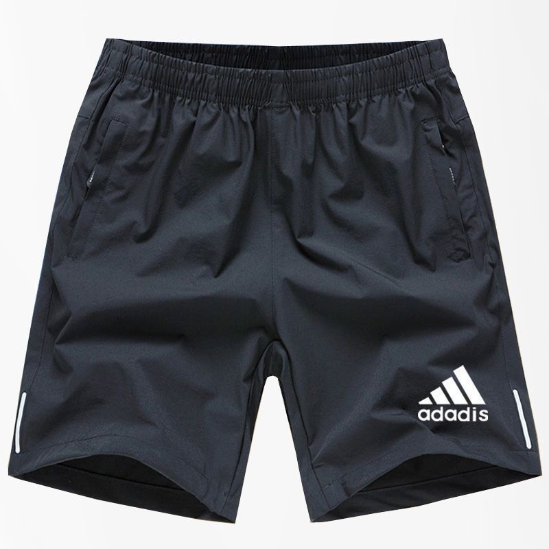 Sports casual shorts Men's summer wear ice silk quick drying five quarter pants loose plus size running fitness shorts men black gray blue
