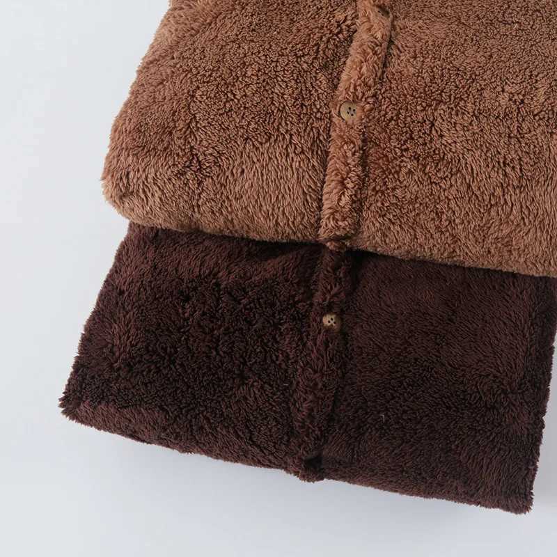 Winter Thicken Bathrobes Men and Women Kimono Robes Couples Warm Fleece Hoodie Bathrobe Mnes Long Sleeve Home Robes With Belt C251104