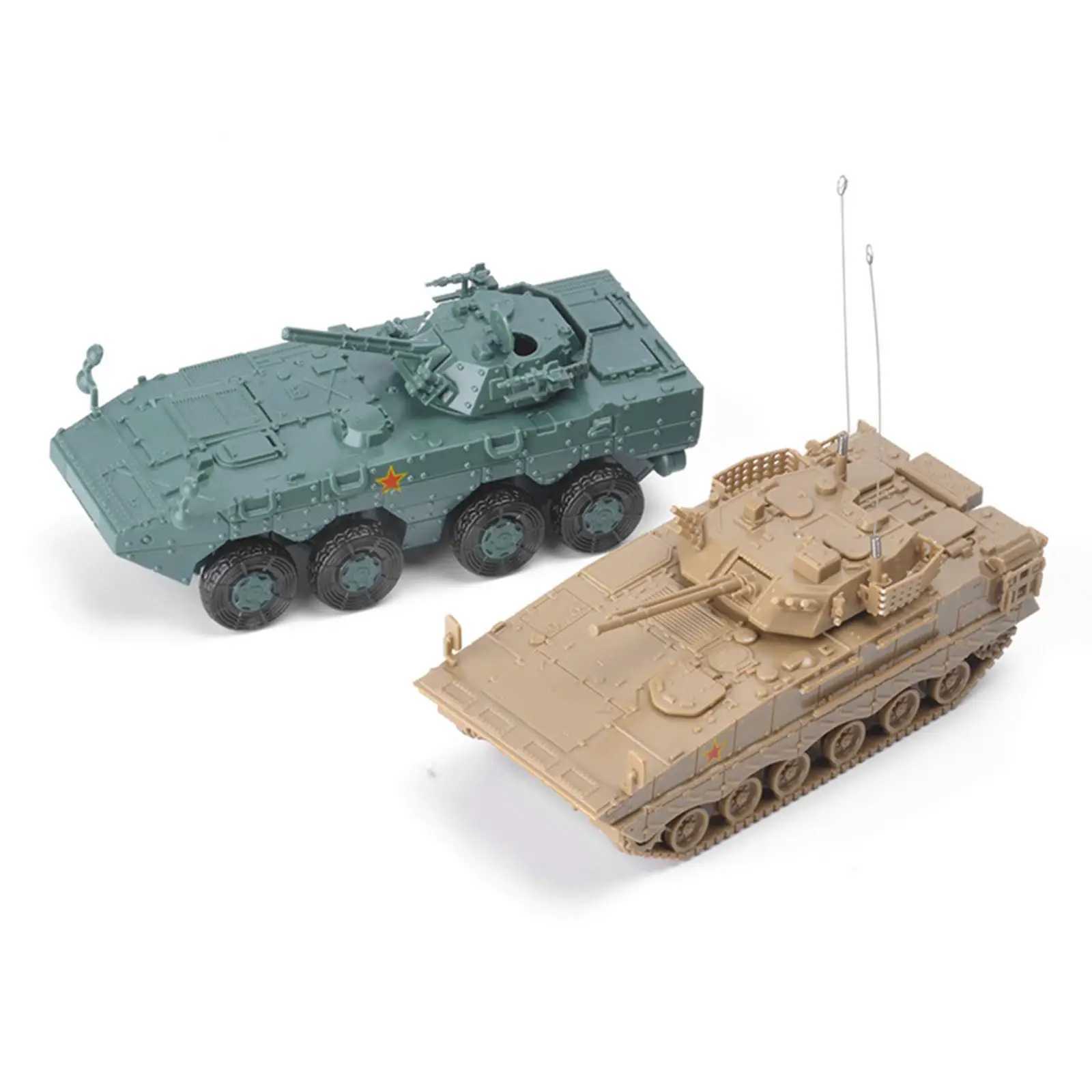 172 Armored Tank Model DIY Assembling Puzzles Building Model Kits for Gift Collection Table Decoration Children C251104